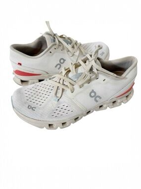 On‎ Cloud Women's Cloud X 4 Ivory Salmon Athletic Running Sneakers Size 8.5